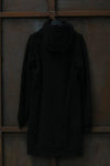 BORIS BIDJAN SABERI long coat AW22 ZIPPER3.1 FWT00005 black cashmere + cotton